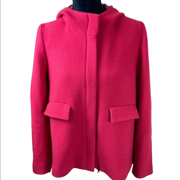 Desigual Jackets & Blazers - Desigual Dark Rose Hooded Coat